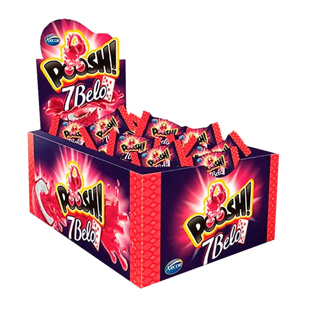 Arcor Chiclete Poosh 7 Belo Framboesa (200g)